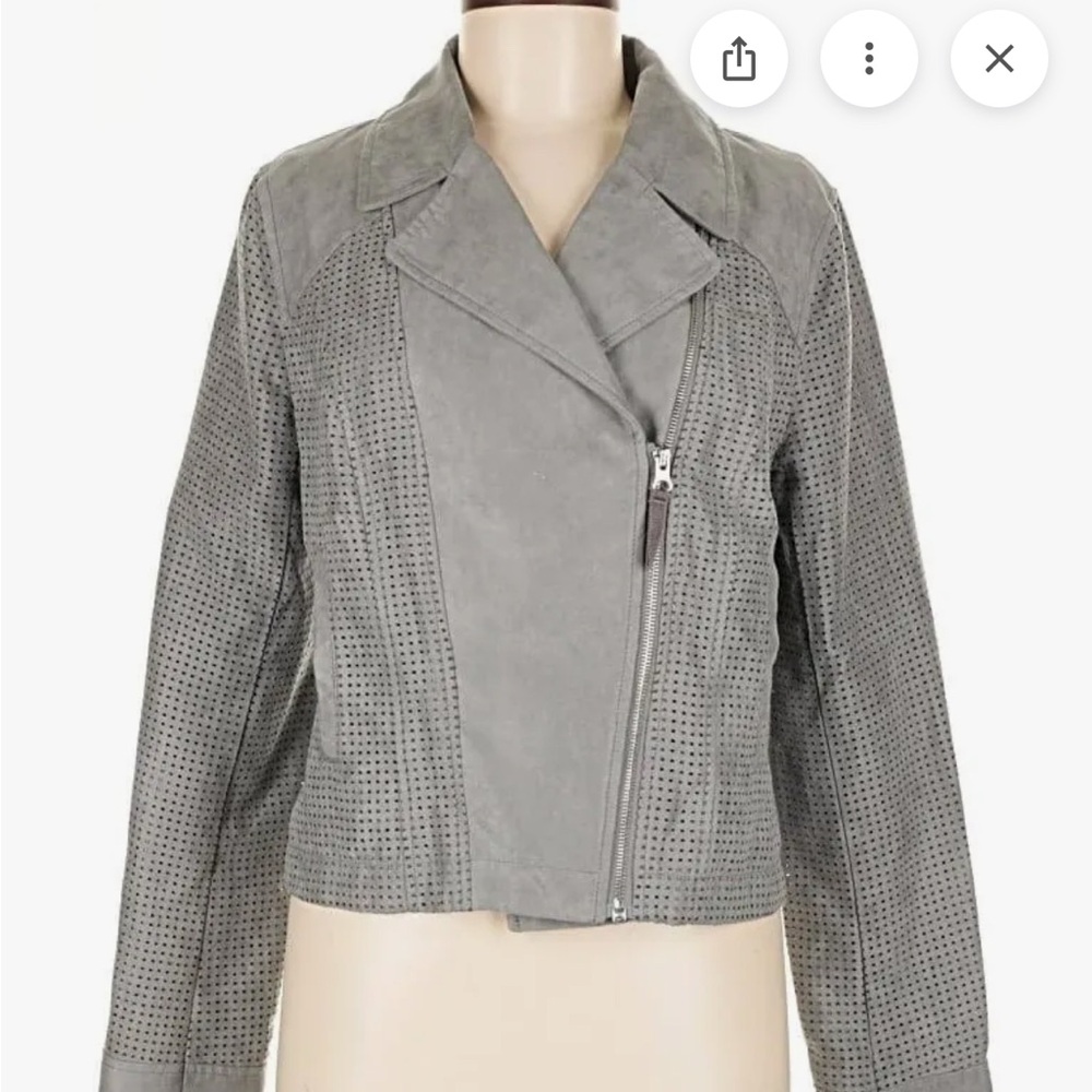 Women's Gray Anthropologie Hei Hei Perforated Jacket